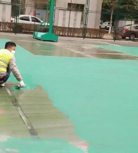 河池球场地面翻新